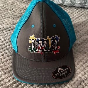 Kids' Blue and Gray Cap
